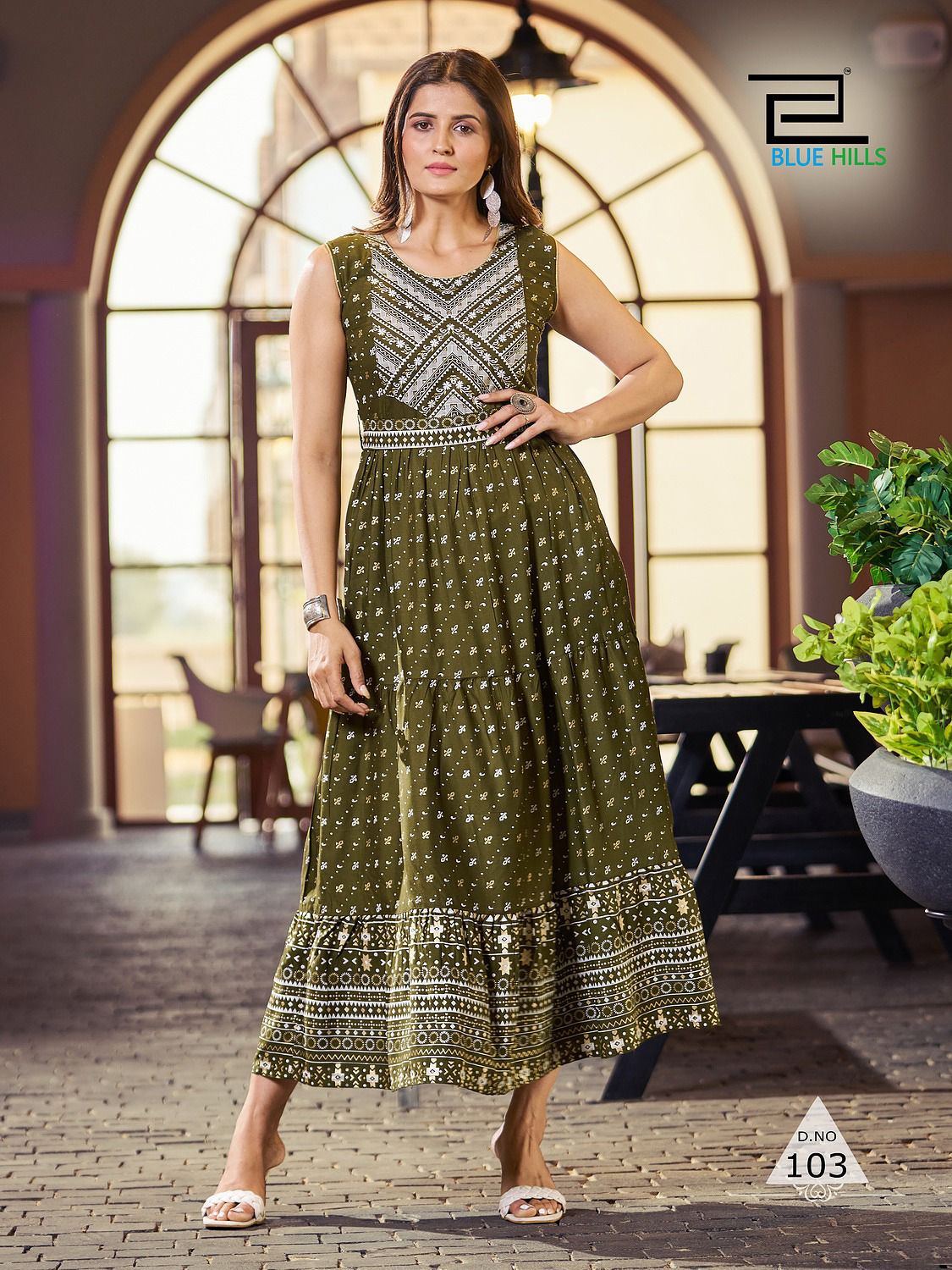 Bisleri By Blue Hills Heavy Long Printed Kurtis Catalog